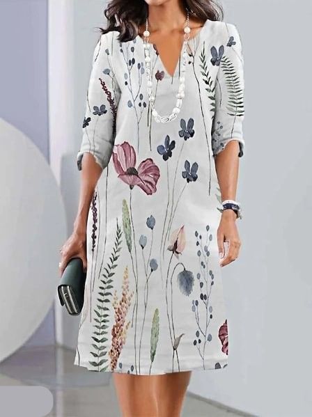 Eleanor | Vestido floral con capas