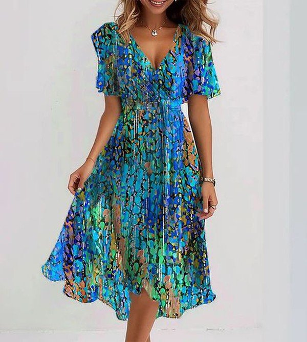 Sapphire | Vestido Midi Azul Claro
