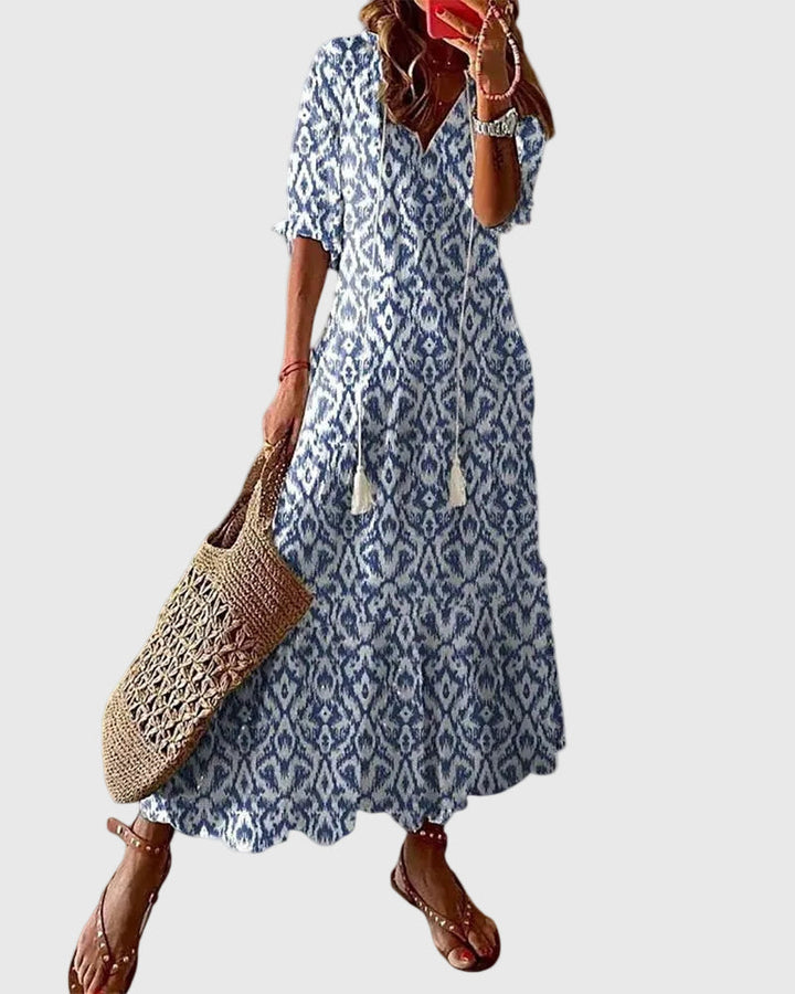 Sofia | Vestido Maxi Bohemio Vintage de Verano