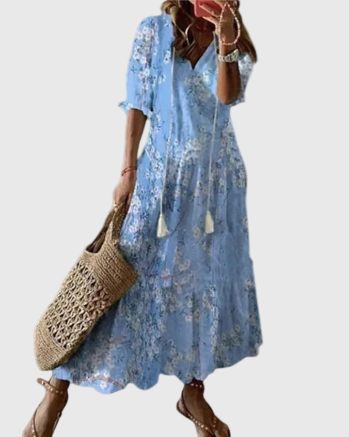 Sofia | Vestido Maxi Bohemio Vintage de Verano