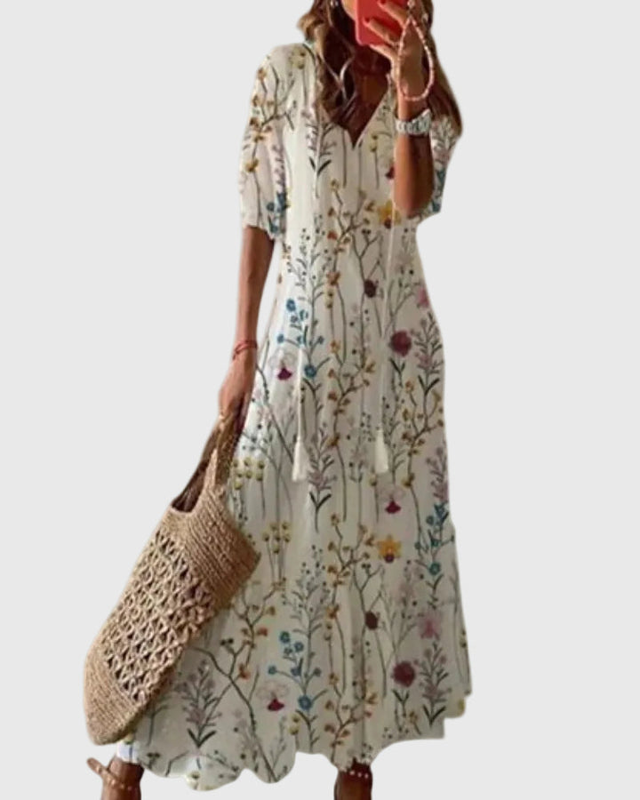 Sofia | Vestido Maxi Bohemio Vintage de Verano