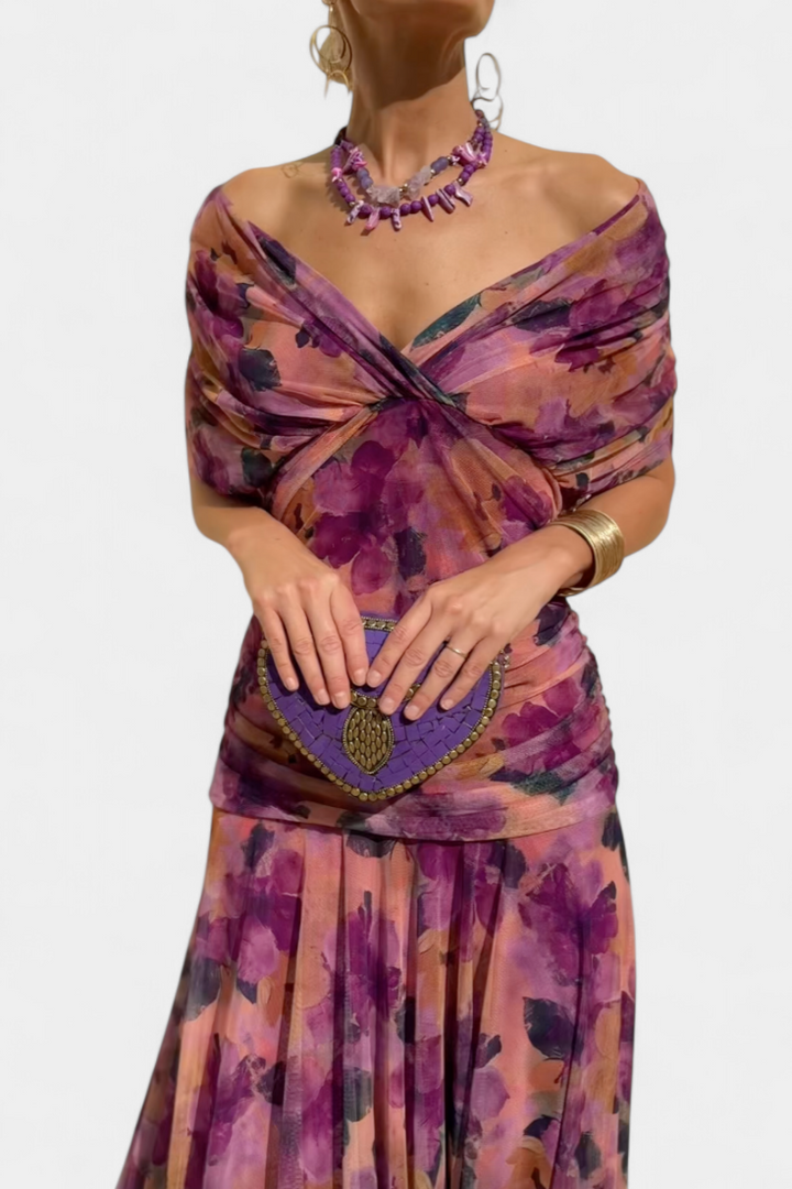 Eloria | Vestido floral de caída etérea