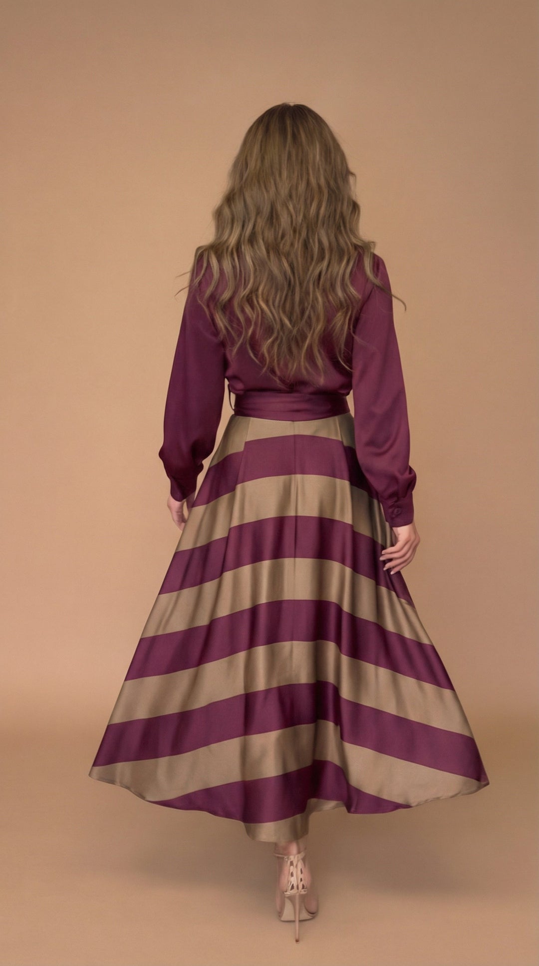 Mila | Vestido maxi a rayas