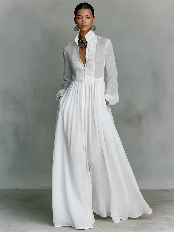Rebeca | Vestido largo minimalista