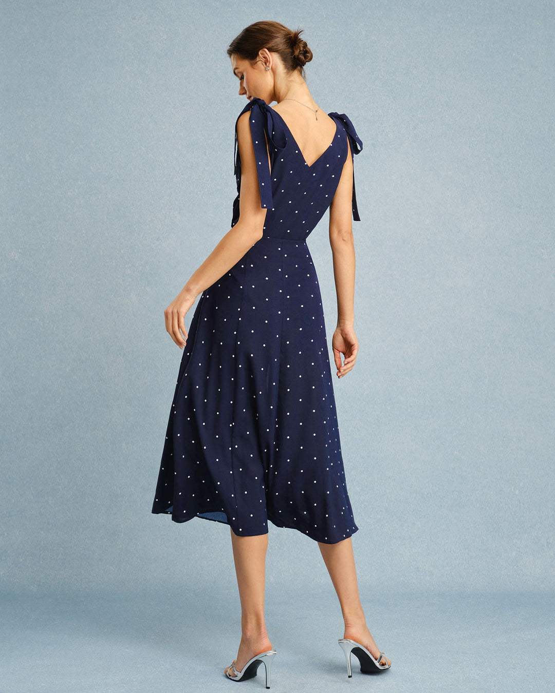 Serena | Falda midi con lunares